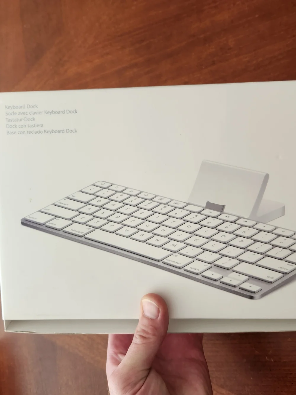 Apple iPad Keyboard Dock - White and Silver